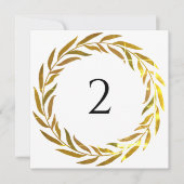 Tabelnummers bloemenrand feestdagenkaart (Voorkant)