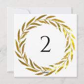 Tabelnummers bloemenrand feestdagenkaart (Achterkant)