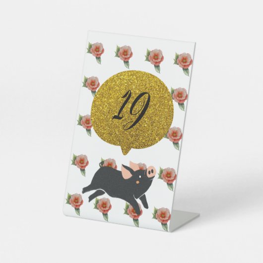 Tabelnummers Reclamebord Met Voetstuk (Voorkant)