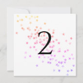 Tabelnummers sterren feestdagenkaart (Voorkant)