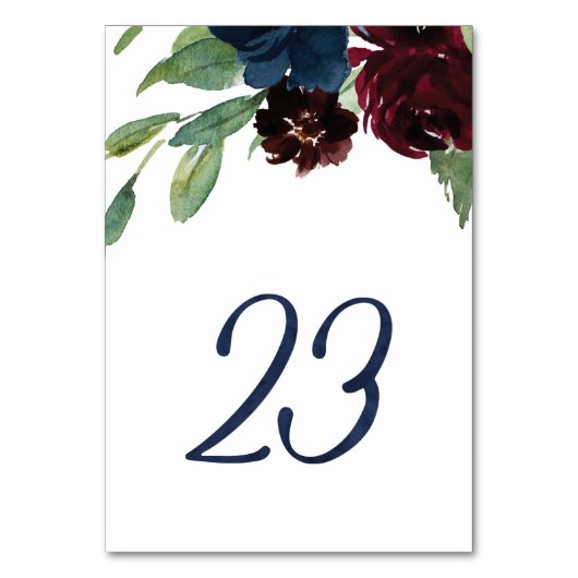 Tabelnummers voor KJ #23 Kaart (Voorkant)