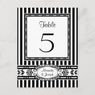 Tabelnummers voor weduwen plaatsen Briefkaarten