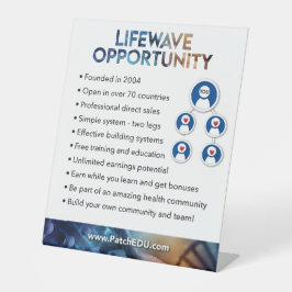 Tabelteken - Kansen Reclamebord Met Voetstuk