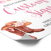 Tabelteken voor paarden en thuisdagen poster (Hoek)