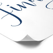 Tabelteken voor zitplaatskaarten/plaatskaarten poster (Hoek)