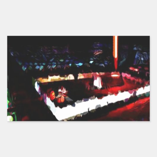 Tabernakel van God in de Wildernis Rechthoekige Sticker (Voorkant)