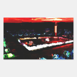 Tabernakel van God in de Wildernis Rechthoekige Sticker