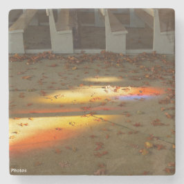 Tabernakelbladeren en licht - Martha's wijngaard Stenen Onderzetter