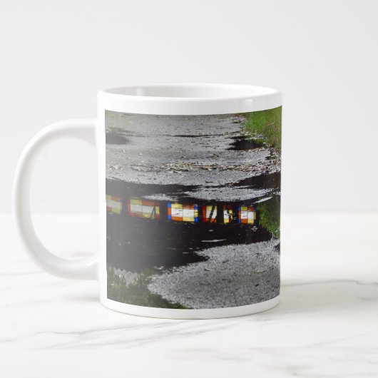 Tabernakelvensterreflectie - Martha's wijntuin Extra Grote Beker (Links)