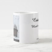 Tabernakskruis in sneeuw - Martha's wijntuin Extra Grote Beker (Voorkant)