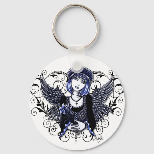 "Tabitha" Gothic Guardian Angel Sleutelhanger (Voorkant)