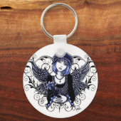 "Tabitha" Gothic Guardian Angel Sleutelhanger (Voorkant)