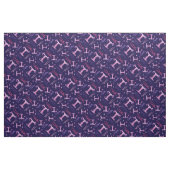 Tabitha letter T monogram hart bloemen stof (Fat Quarter)