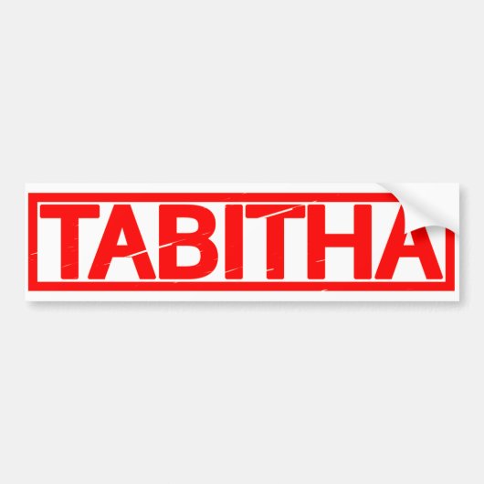 Tabitha Stempel Bumpersticker (Voorkant)
