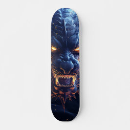 Tabla de Skate Demoníaco dragón azul Skateboard