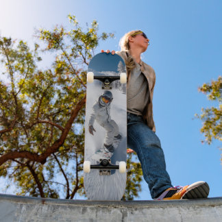 Tabla de Skate Esquiador en la Pista Cuesta Abajo Skateboard
