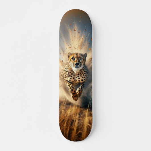 Tabla de Skate Leopardo en Veloz Carrera Skateboard (Voorkant)