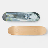 Tabla de Skate Lobo Blanco Salvaje Skateboard (Horizontaal)