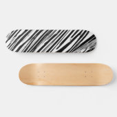 Tabla de Skate Rayas blancas Skateboard (Horizontaal)