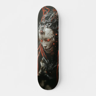 Tabla de Skate Robot Humanoide con Ojos Rojos Skateboard
