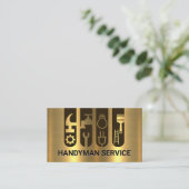 Tablagen voor Gold Construction Tool Visitekaartje (Staand voorkant)