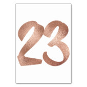 Table 23 Numéro de tableau Blanc Métallique Rose Or (Par défaut)