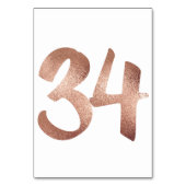 Table 34 Numéro de tableau Blanc Métallique Rose Or (Par défaut)