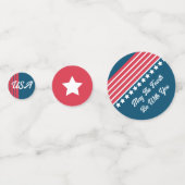 Table 4 juillet Patriotique Confetti (Devant)