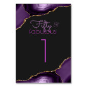 Table 50 et fabuleux 50e anniversaire de fête Numéro de (Dos)