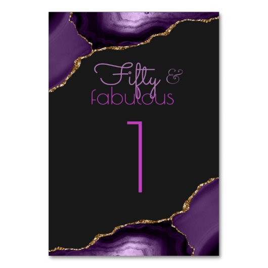 Table 50 et fabuleux 50e anniversaire de fête Numéro de (Par défaut)