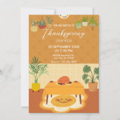 Table à manger avec Invitation d'action de grâce p (Devant)