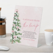 Table Affiche L'Arbre De Noël Un Message Du Signe Bump (In SItu)