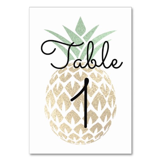 Table Ananas Aloha Tropical Numéro de tableau (Par défaut)