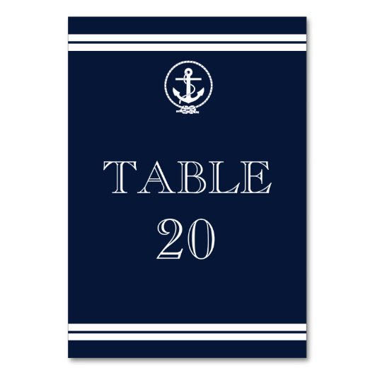 Table Ancre nautique Réception de mariage Numéro de tabl (Par défaut)