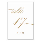 Table Appel Romantique en Calligraphie de Mariage Numéro (Par défaut)