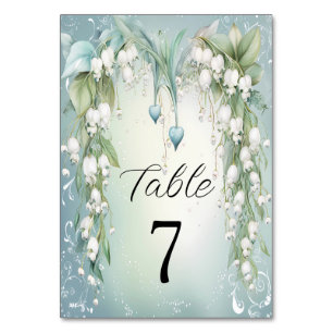 Table Aquarelle Lily de la vallée Numéro de tableau