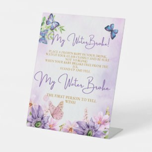 Table Baby shower papillon C'est une fille signe de piéd