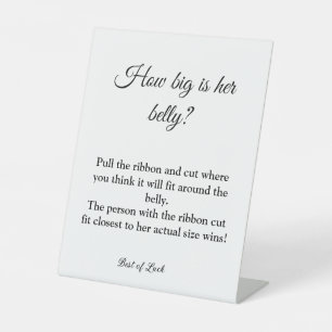 Table baby shower quelle est sa taille signe de jeu vent
