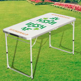 Table Beerpong Nom personnalisé Irish Beer Pong Table