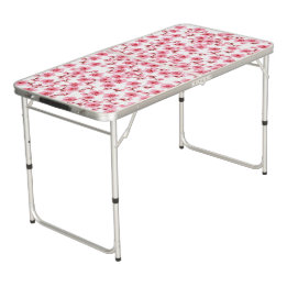 Table Beerpong Romantic pink Cherry blosson