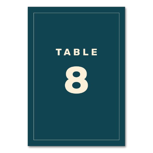 Table Beige et Turquoise Wes Anderson Numéro de tableau  (Par défaut)
