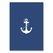 Table Bleu avec Ancre rouge Numéro de tableau (Dos)