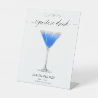 Table Boisson signe de mariage Boisson signature Quelque
