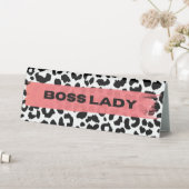 Table Boss Lady Nom Plaque et Bureau Style de panneau 2 (En SItu (Tableau))