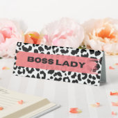 Table Boss Lady Nom Plaque et Bureau Style de panneau 2 (In SItu (Mariage))