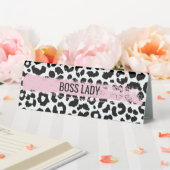 Table Boss Lady Nom Plaque et Bureau Style de panneau 2 (In SItu (Mariage))