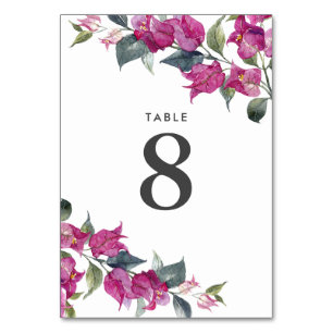 Table Bougainvilliers méditerranéens Mariage Numéro de t