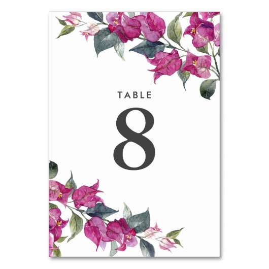 Table Bougainvilliers méditerranéens Mariage Numéro de t (Par défaut)
