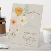 Table bouquet délicat Baptême catholique signe de bienve (In SItu)