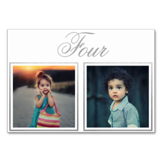 Table Bride Groom Age Elegant Classy Silver Numéro de ta